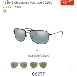 New Ray Ban Chromance Polarized 100% UV protection